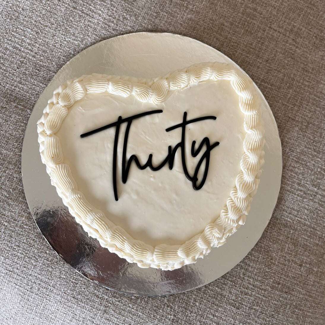 Acrylic Flat Lay Age Cake Topper