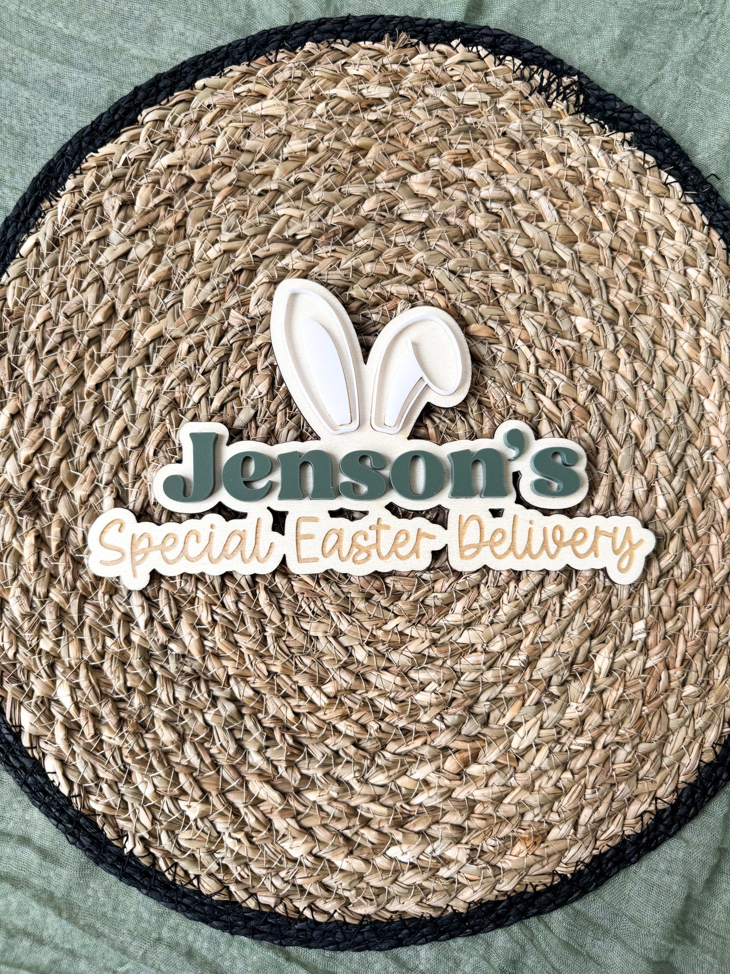 Personalised Easter Crate Plaque