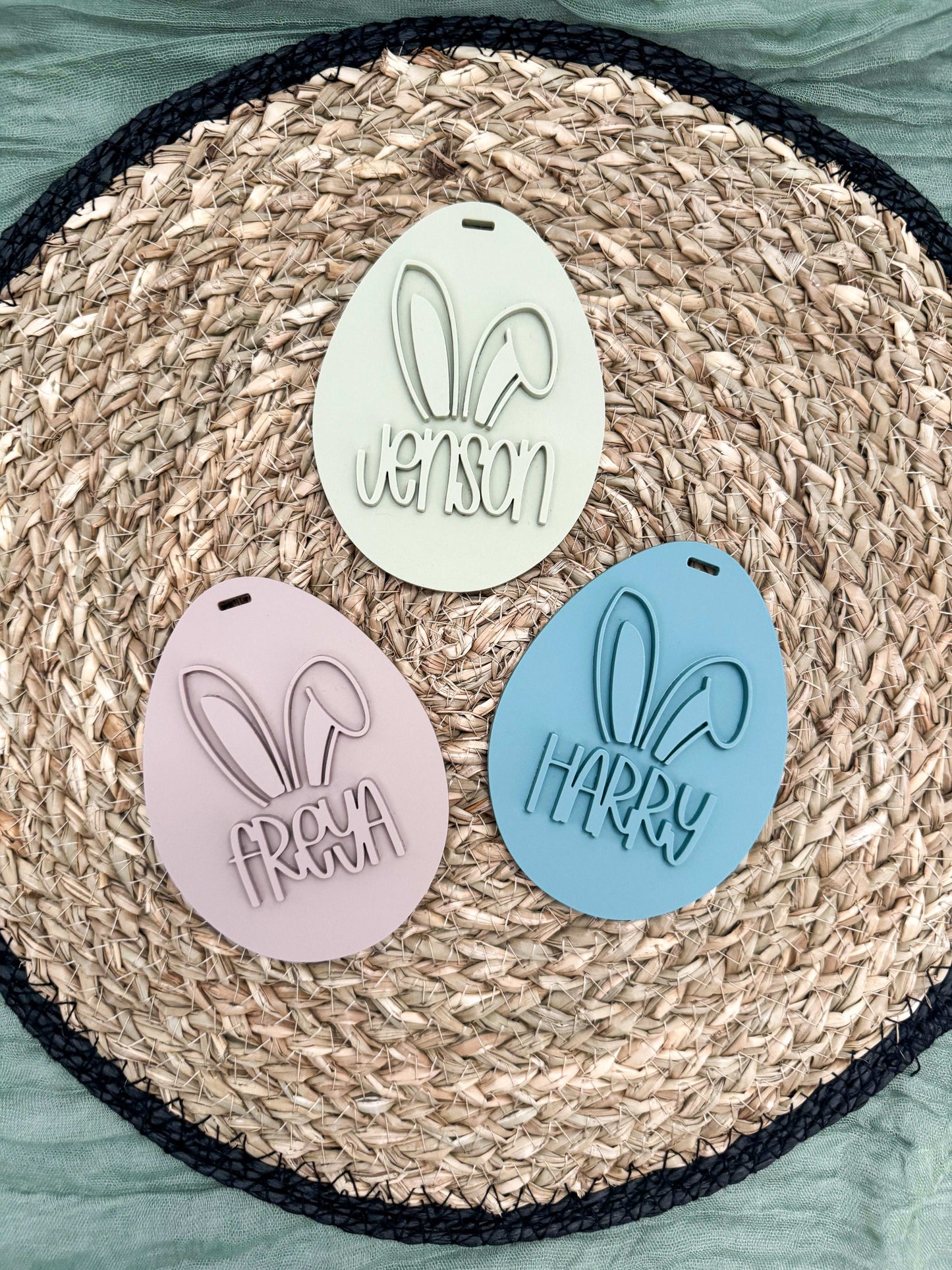 Personalised Egg Easter Tag