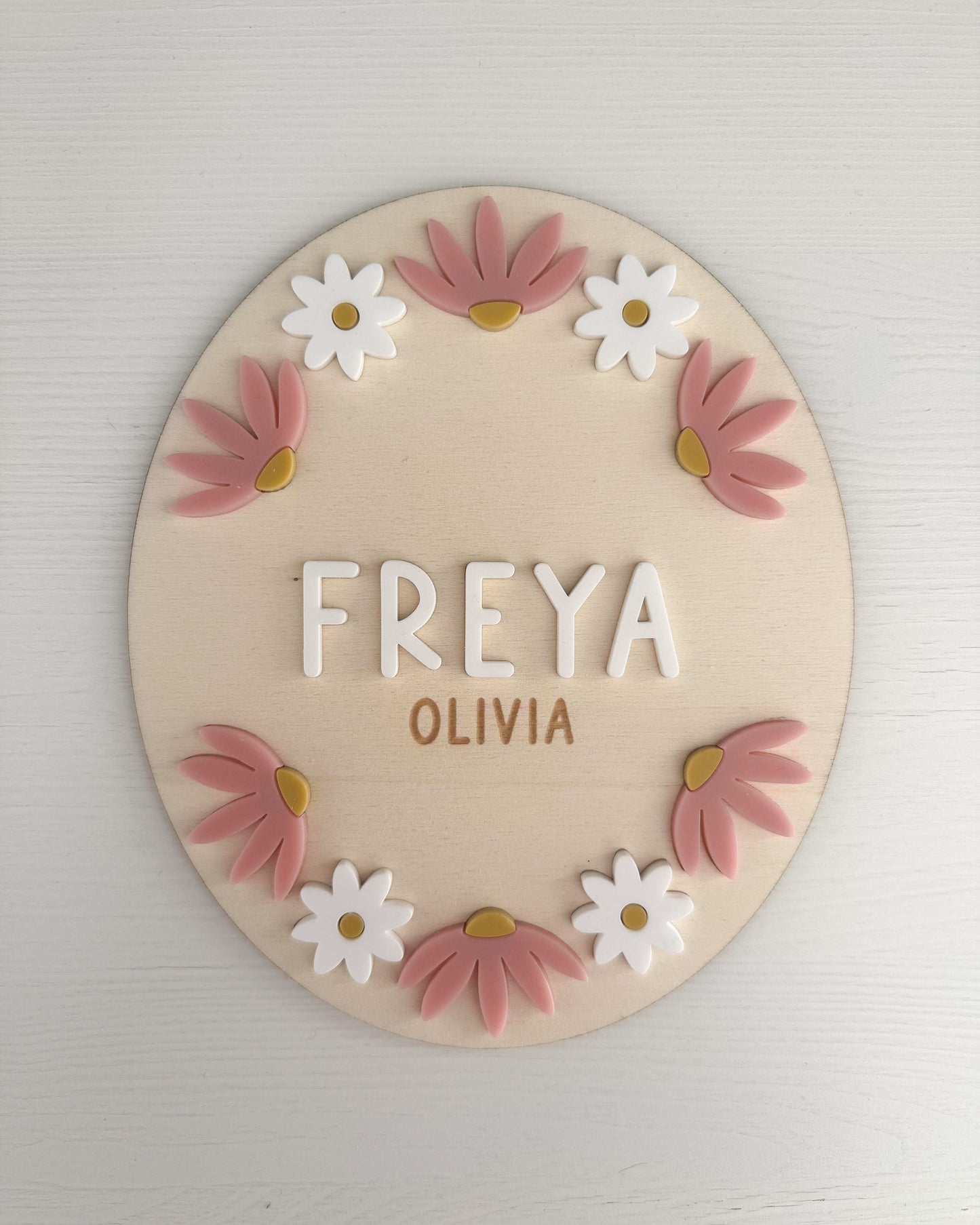 Personalised Daisy Plaque