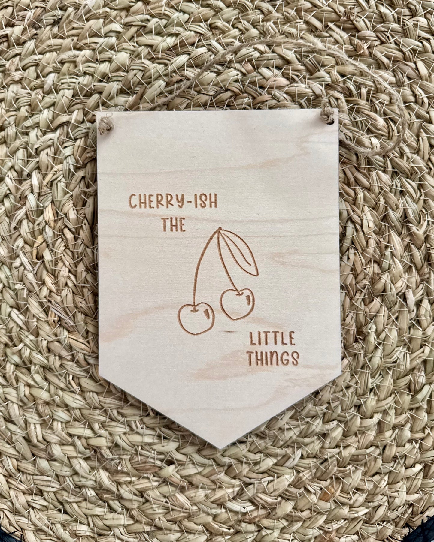 Cherry-ish Mini Hanging Pennant