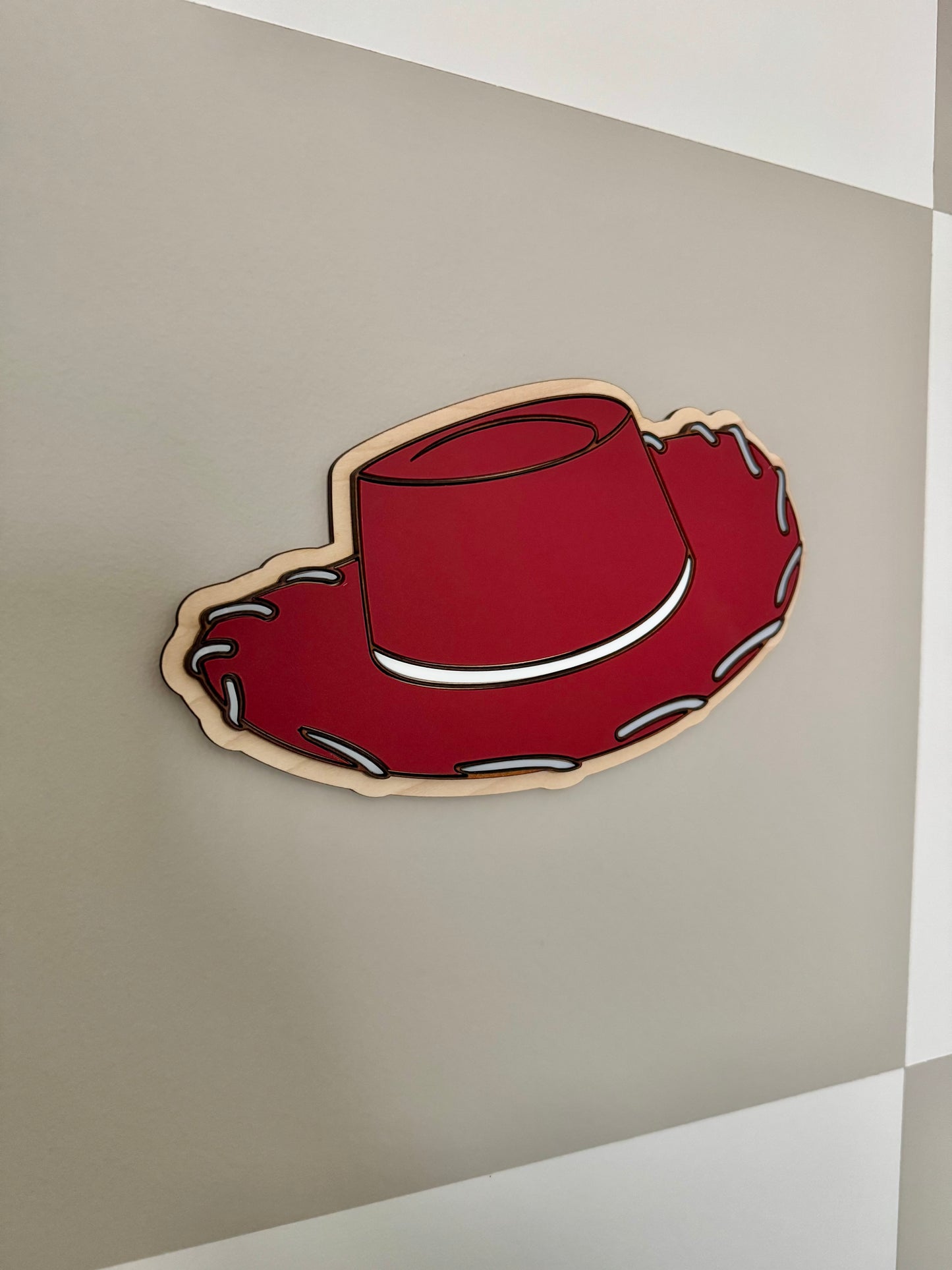 Acrylic Jessie Hat Wall Shape