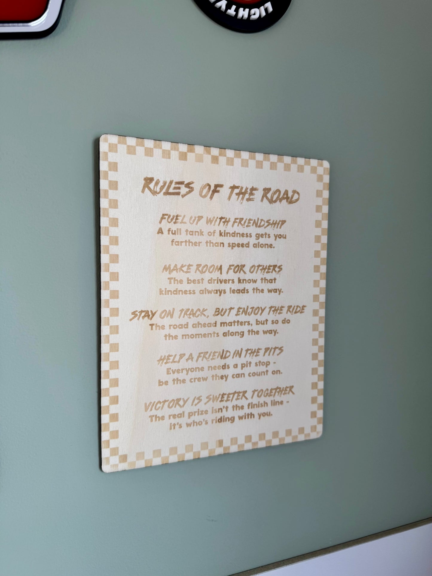 Rules of the Road Shelf Sitter