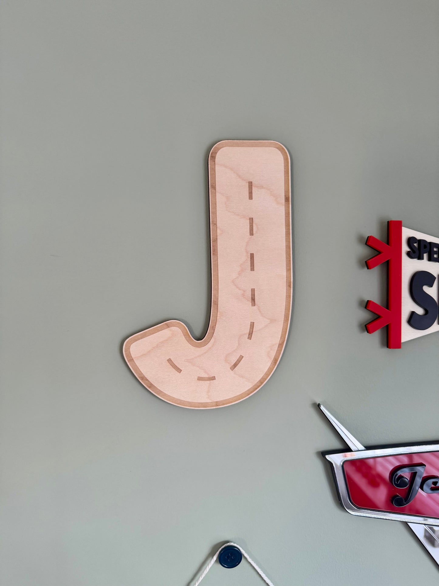 Personalised Road Initial Letter