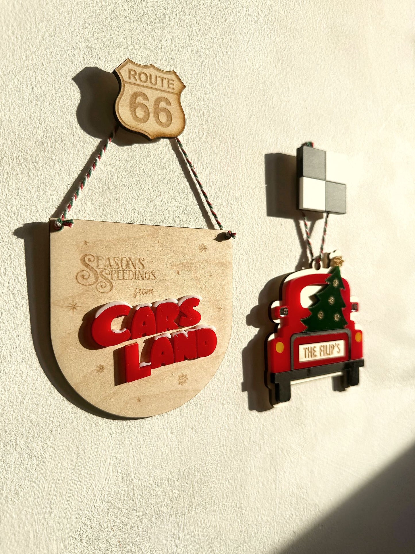 Route 66 Wooden Wall Hook