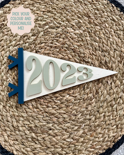 Mini Pennant Birth Year Flag