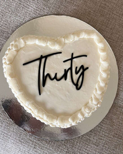 Acrylic Flat Lay Age Cake Topper