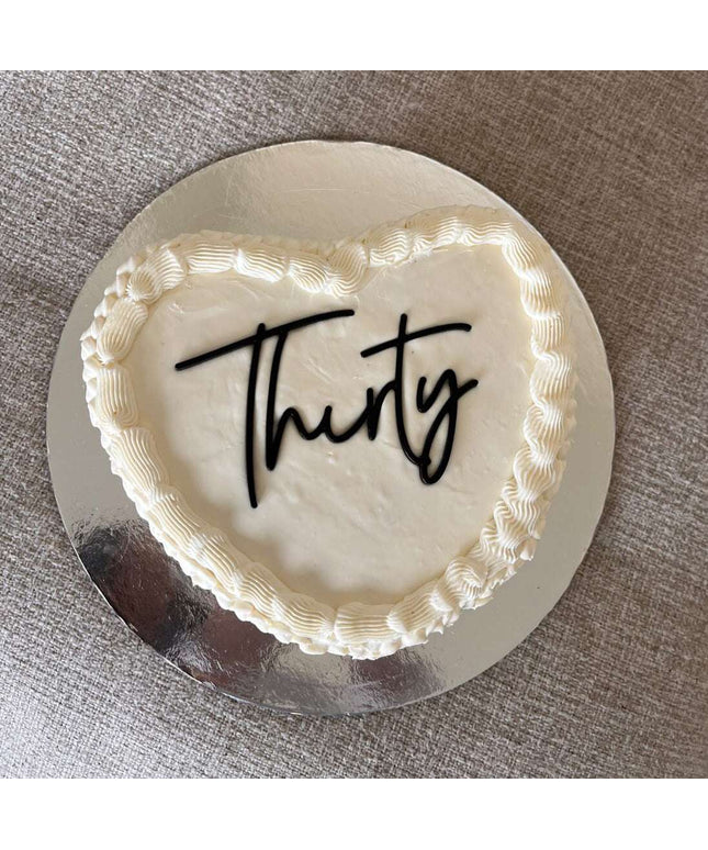 Acrylic Flat Lay Age Cake Topper
