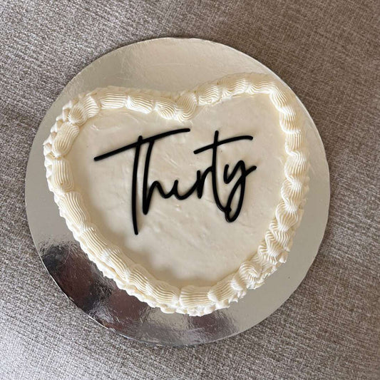 Acrylic Flat Lay Age Cake Topper