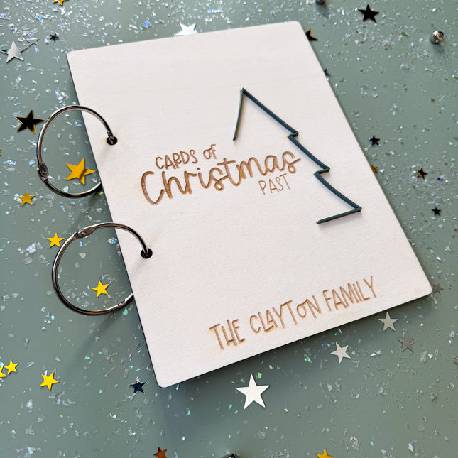 Personalised Cards of Christmas Past Card Keeper