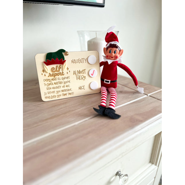 Naughty Elf Report Card