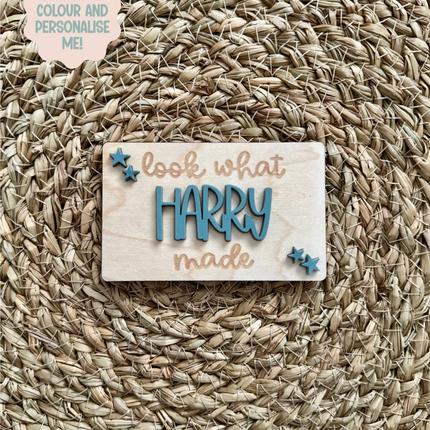 Personalised Look What I Made Magnet
