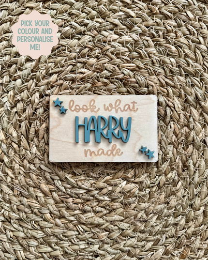 Personalised Look What I Made Magnet