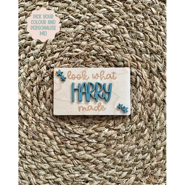 Personalised Look What I Made Magnet