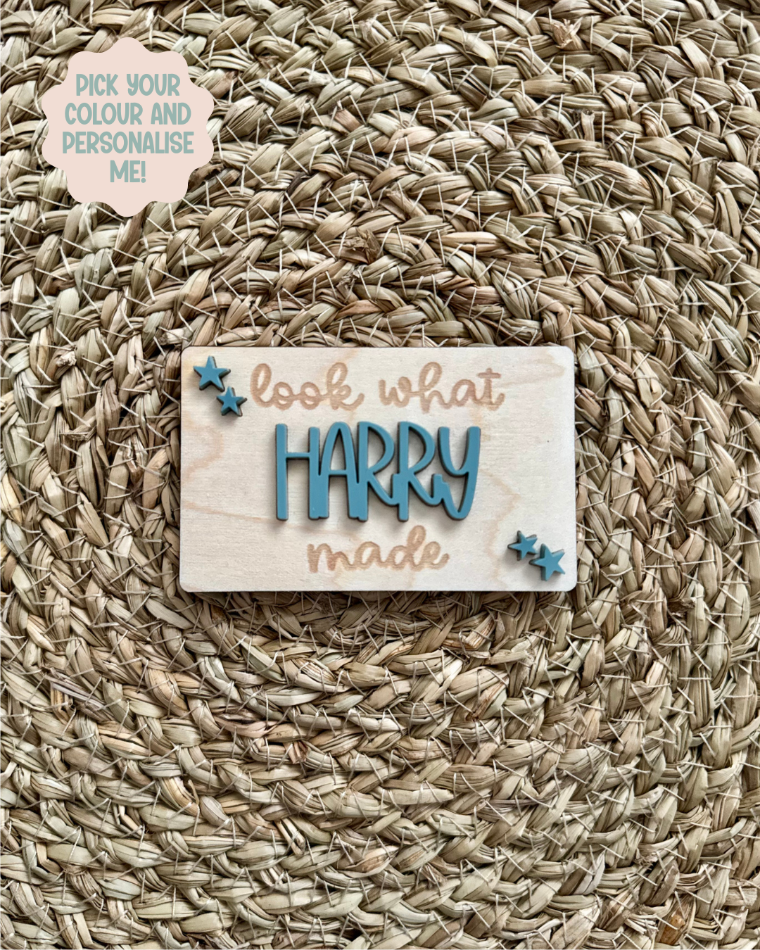 Personalised Look What I Made Magnet