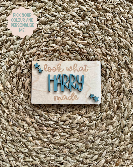 Personalised Look What I Made Magnet