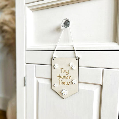 Tiny Human Tamer Mini Pennant Flag