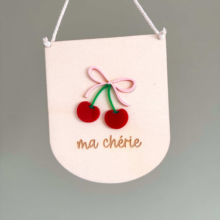 Cherry Mini Pennant Flag