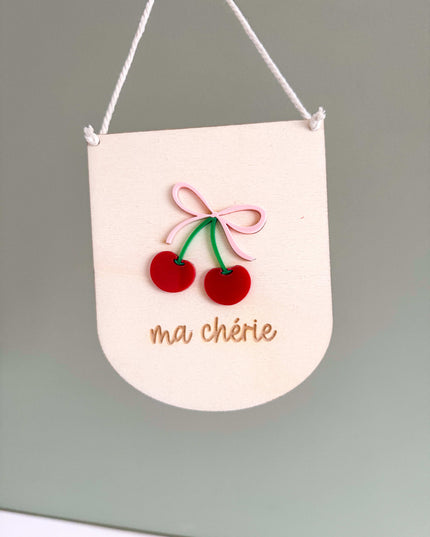 Cherry Mini Pennant Flag