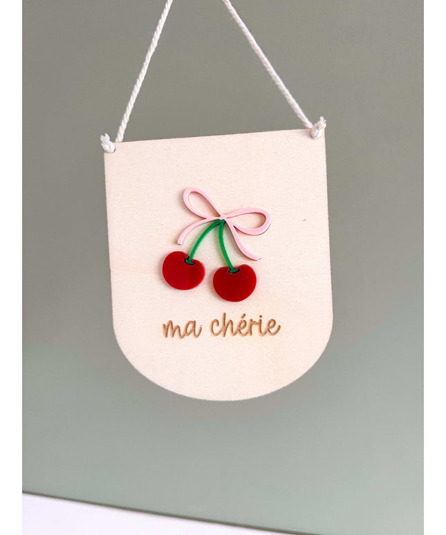 Cherry Mini Pennant Flag