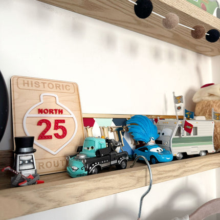 Christmas Cars Land North 25 Shelf Sitter