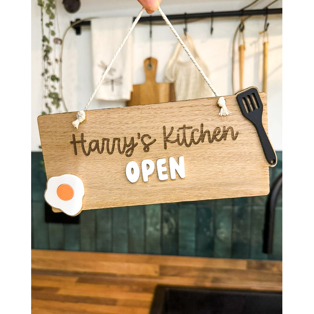 Personalised Play Kitchen Sign