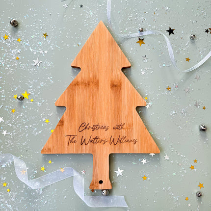Personalised Christmas Tree Serving Board