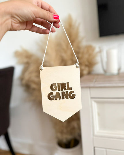*CLEARANCE* Girl Gang Mini Pennant Flag