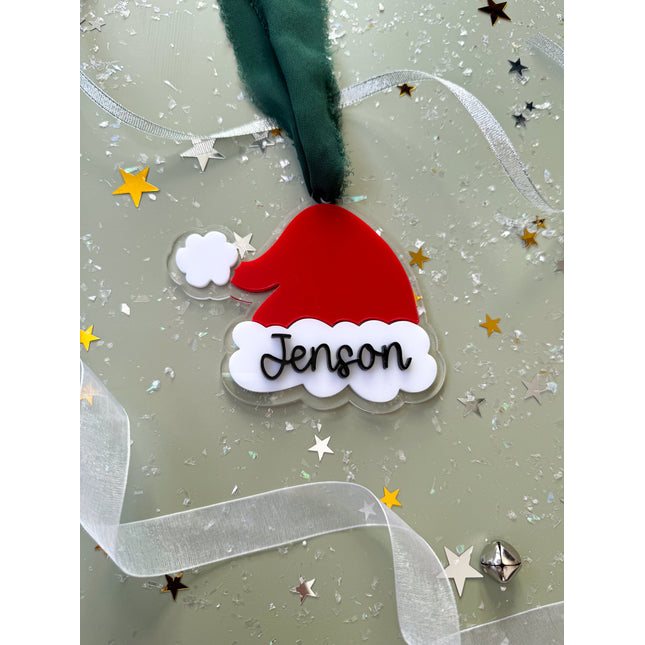 Personalised Santa Hat Tag