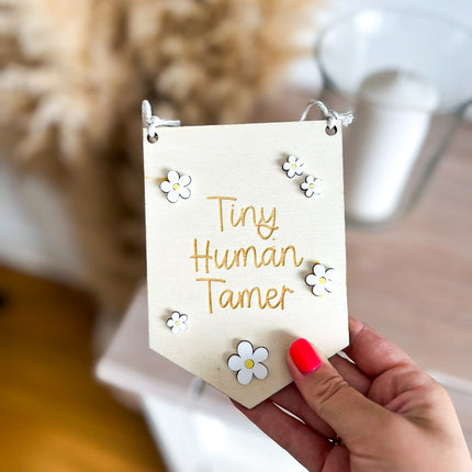 Tiny Human Tamer Mini Pennant Flag