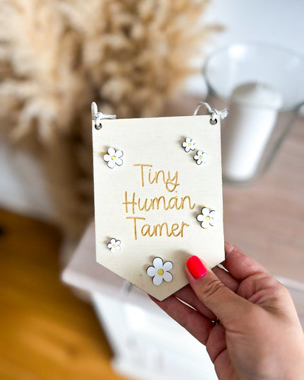 Tiny Human Tamer Mini Pennant Flag