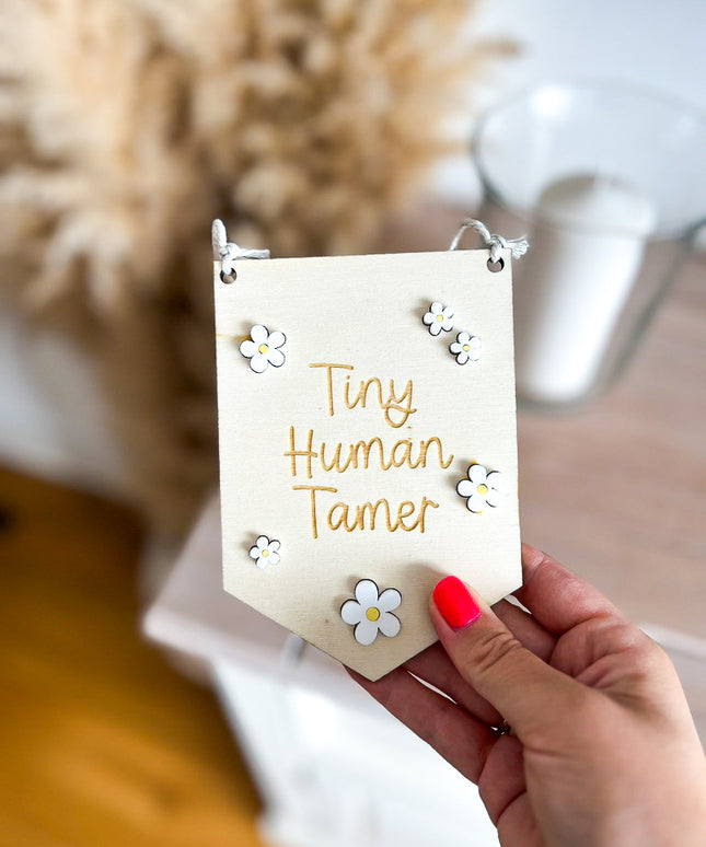 Tiny Human Tamer Mini Pennant Flag
