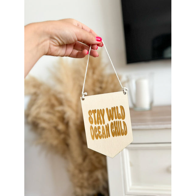 *CLEARANCE* Ocean Child Mini Pennant Flag