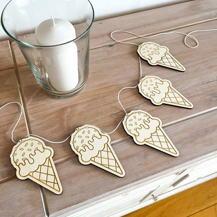 *CLEARANCE* Ice Cream Cone Garland
