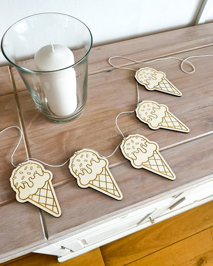 *CLEARANCE* Ice Cream Cone Garland