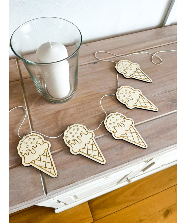 *CLEARANCE* Ice Cream Cone Garland