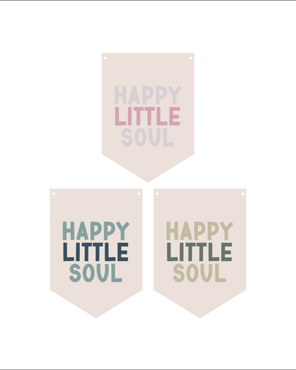 Happy Little Soul Mini Pennant