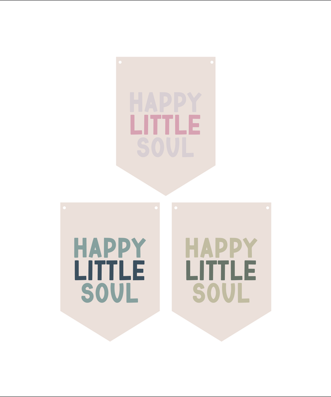 Happy Little Soul Mini Pennant