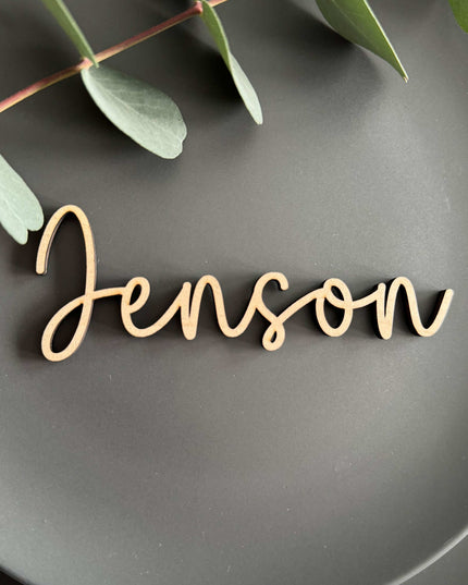 Wooden Name Place