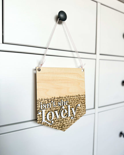Isn't She Lovely Pennant Flag