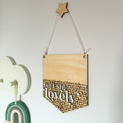 Isn't She Lovely Pennant Flag