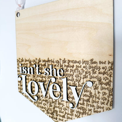 Isn't She Lovely Pennant Flag