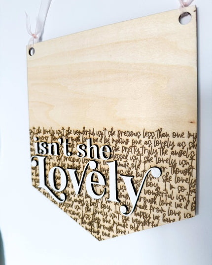 Isn't She Lovely Pennant Flag