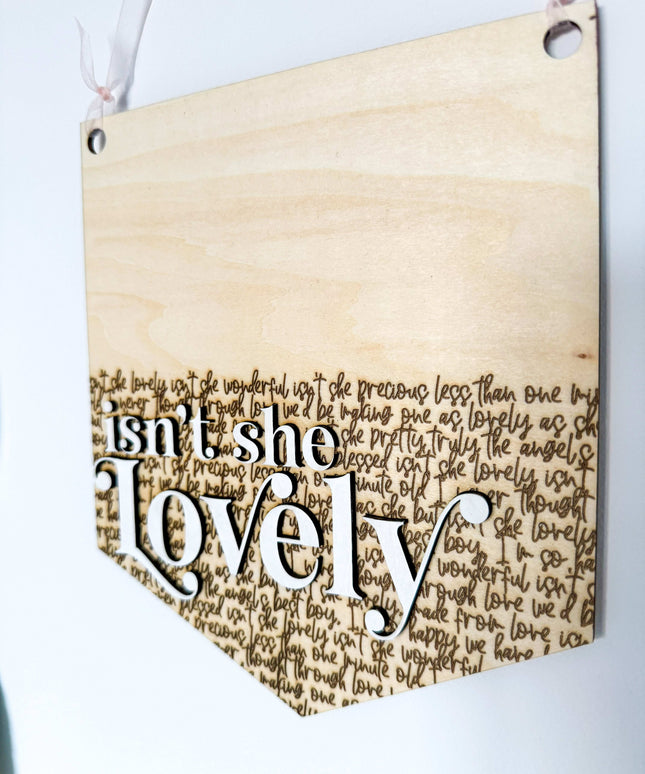 Isn't She Lovely Pennant Flag