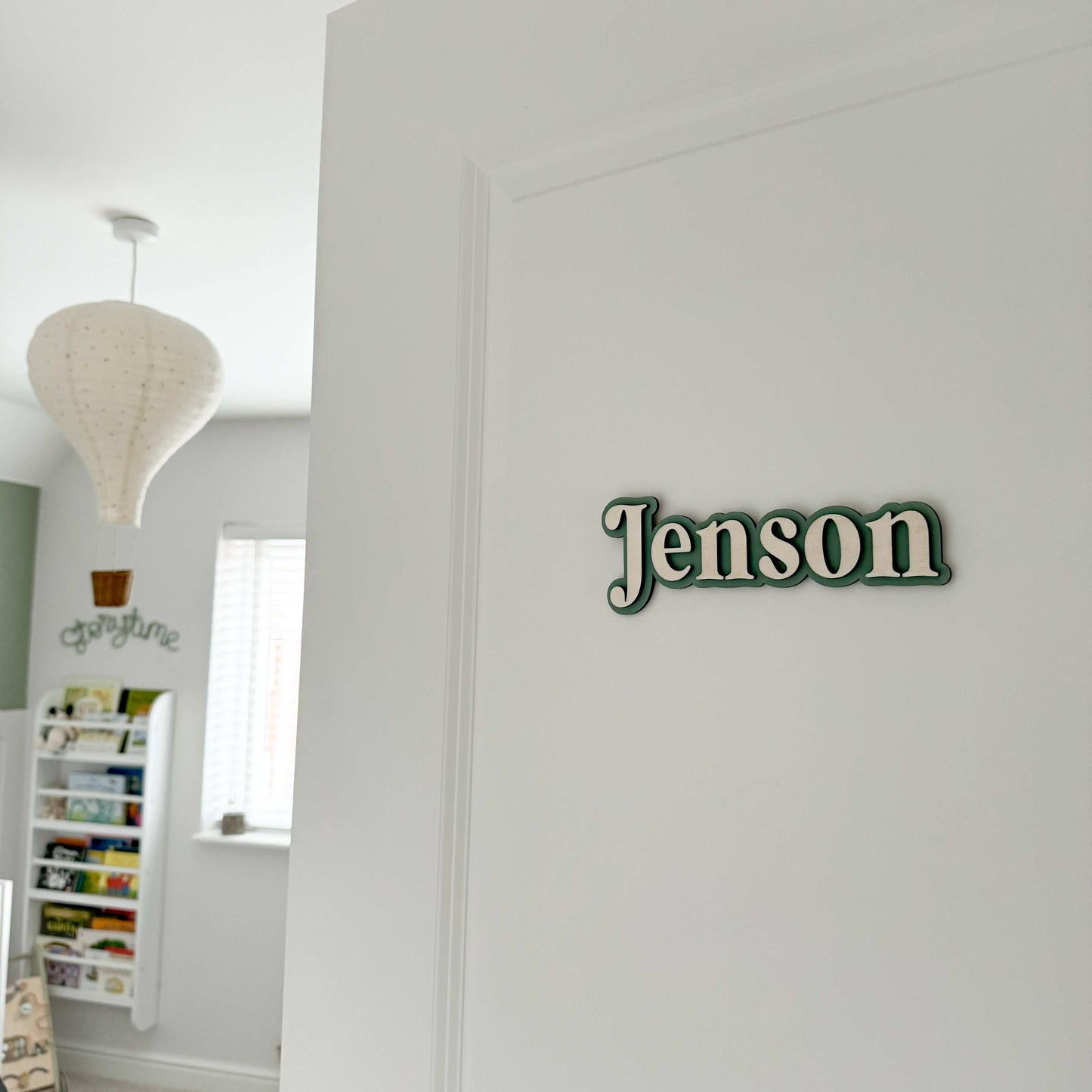 Double Layer Wooden Name