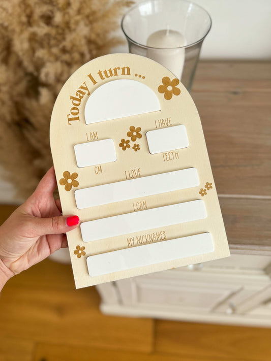 Today I Turn Birthday Board