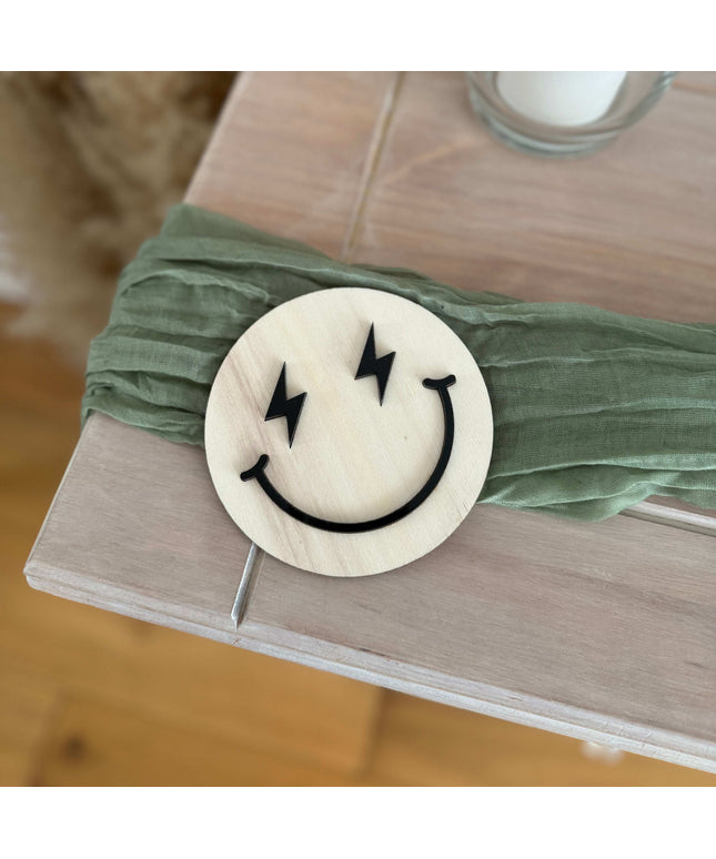 Lightening Bolt Eyes Smiley