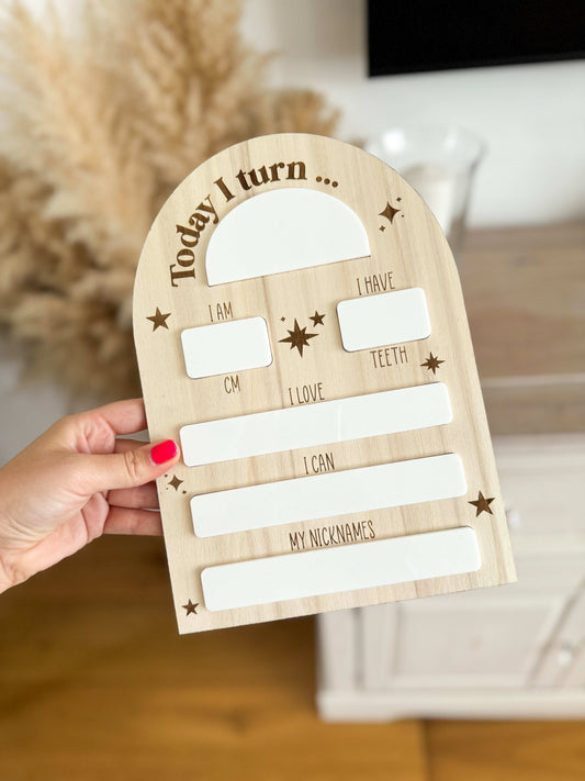 Today I Turn Birthday Board