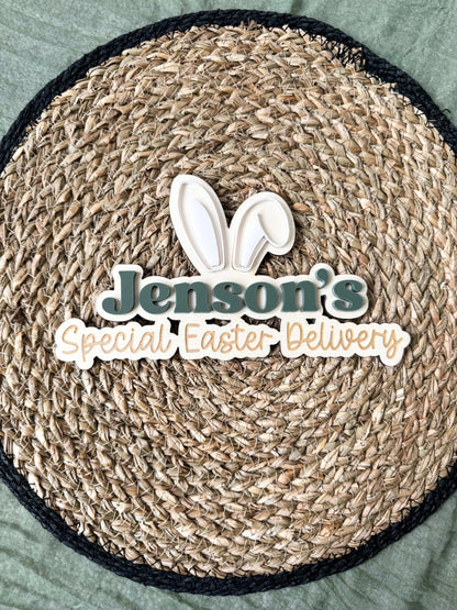 Personalised Easter Crate Plaque