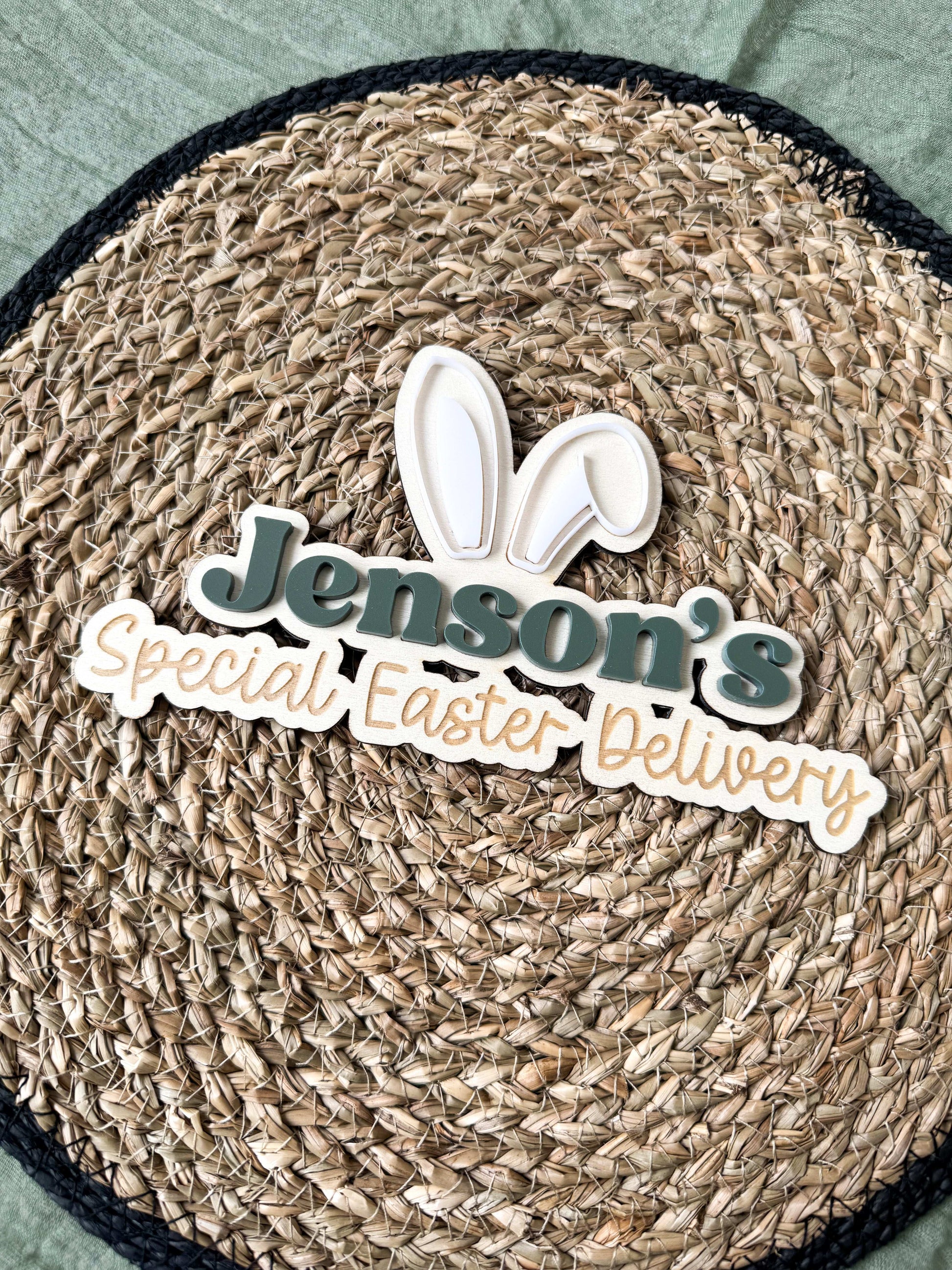 Personalised Easter Crate Plaque